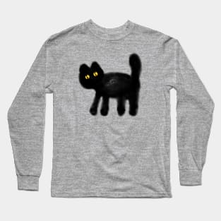 black cat, nero, cat Long Sleeve T-Shirt